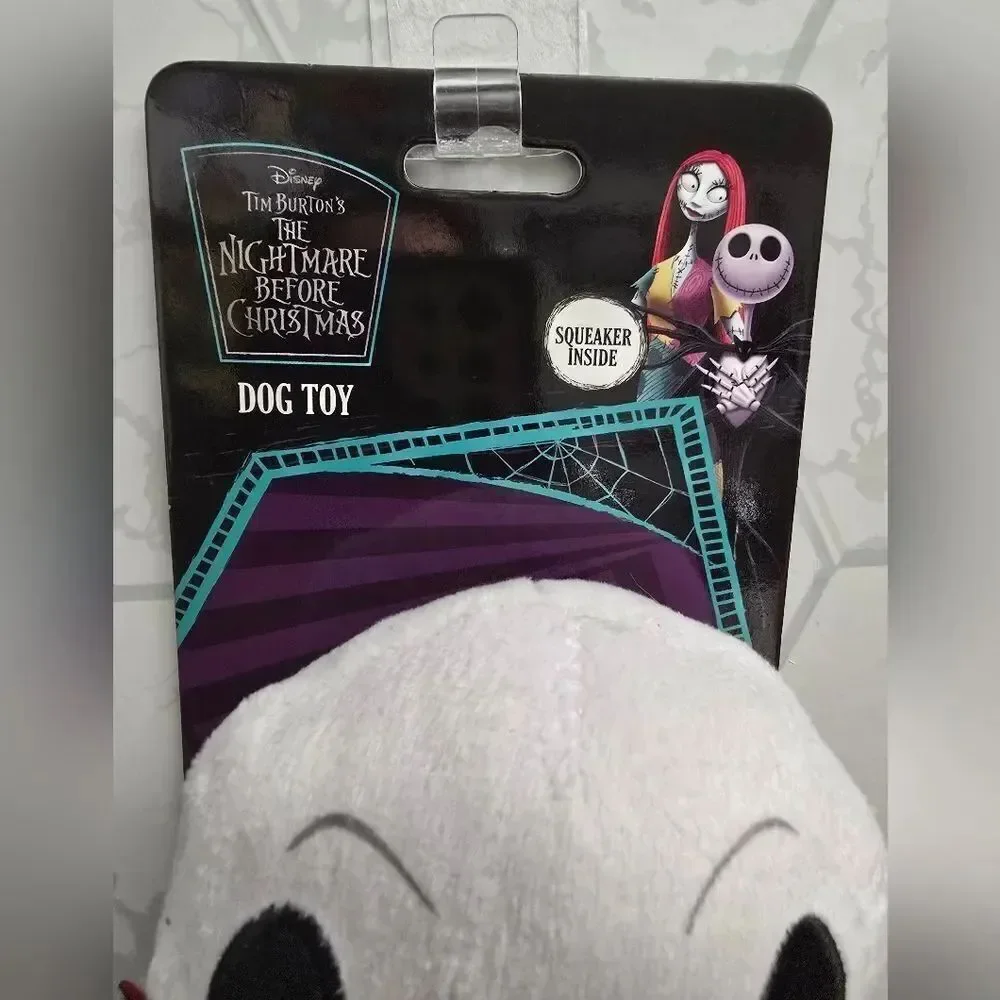 New Disney Nightmare Before Christmas Jack Dog Plush Squeaker Toy